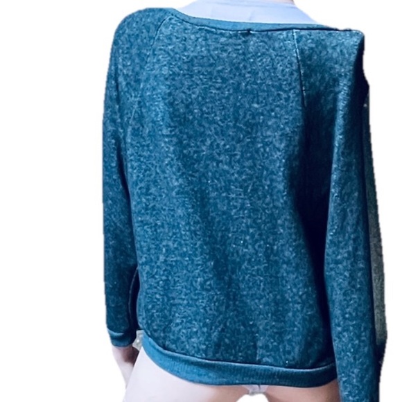 SHOPPING is my CARDIO Split SLEEVE SWEATSHIRT M - Picture 14 of 16